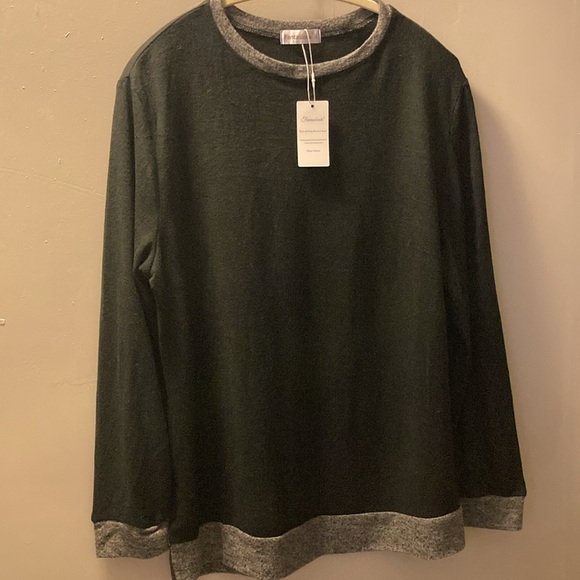 Women's Sweater Black & Gray Size XL - Picture 2 of 3